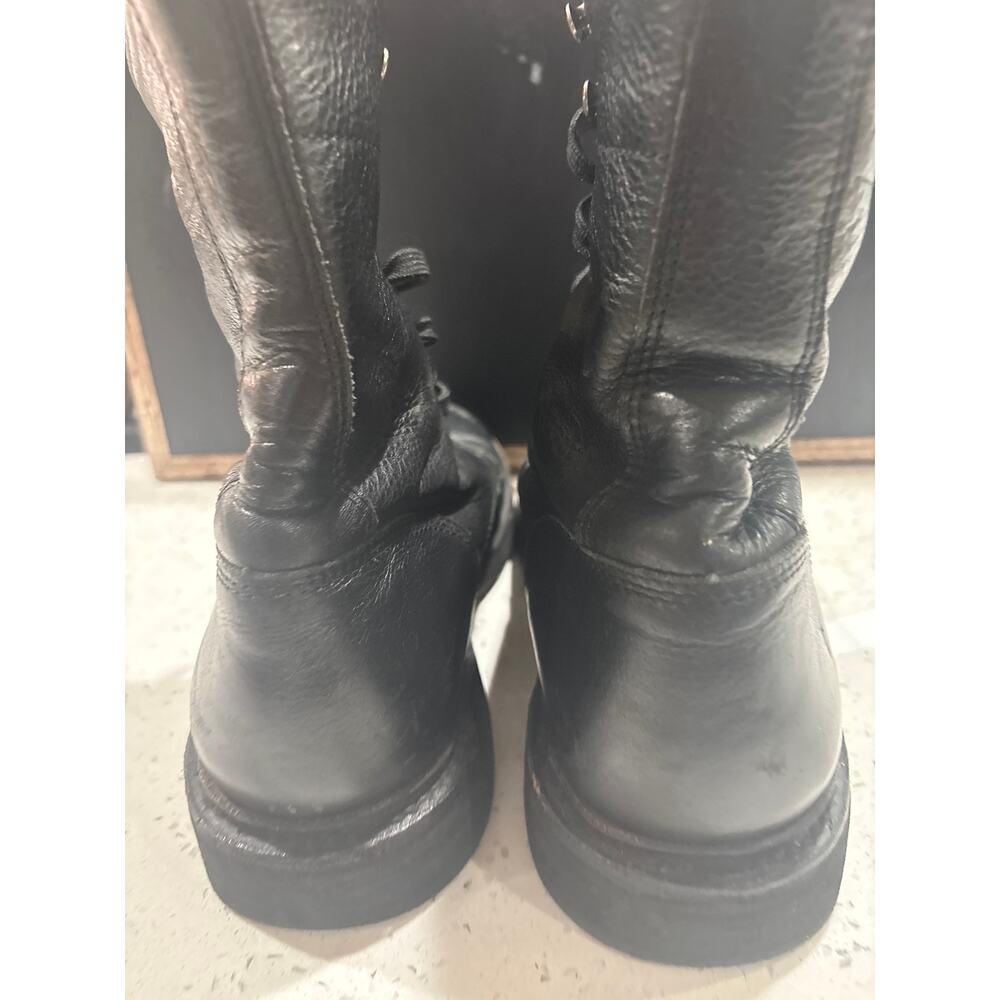 Frye Combat Logger Black Leather Boots - Picture 4 of 5